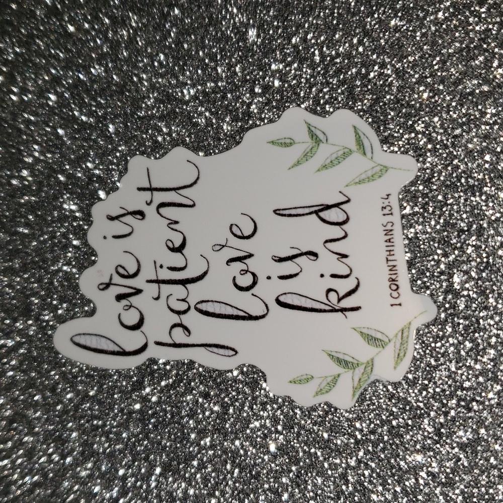 GOD WATERPOOF Sticker Bible Love